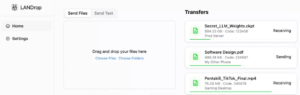 LANDrop 跨平台传输工具，支持 Windows 、mac、iOS、安卓、电视机、Linux